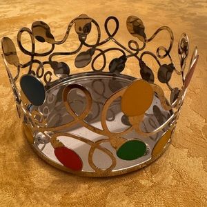 Yankee Candle Christmas jar candle holder NWT